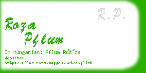 roza pflum business card